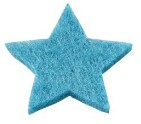 Filcová hvězda modrá