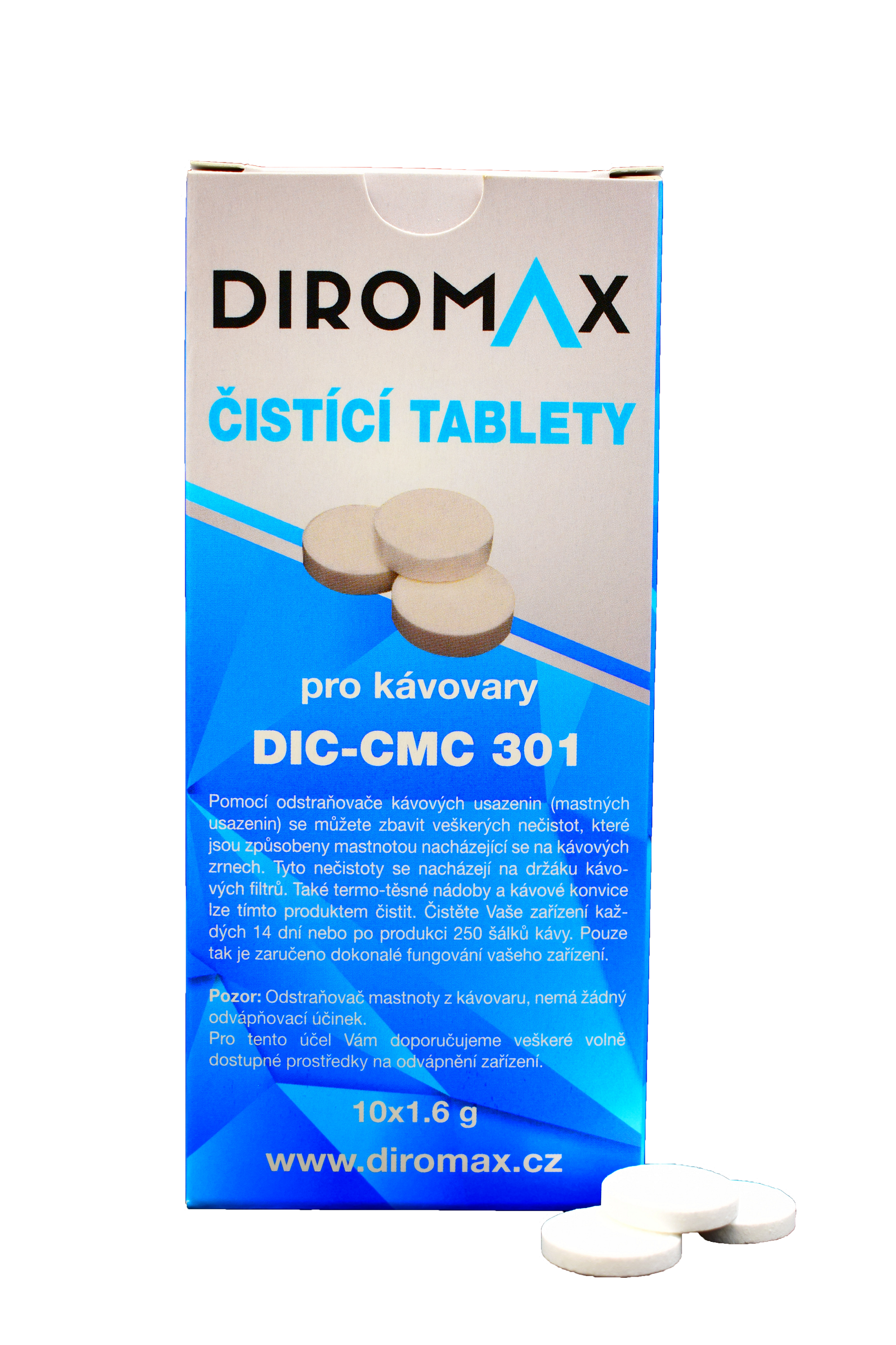 DIROMAX tablety na odmaštění pro kávovar Krups F055 10ks
