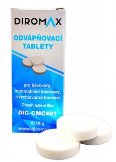 DIROMAX odvápňovací tablety pro kávovar Bosch Tassimo TCZ6004 6ks