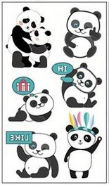 Tetování dočasné - panda